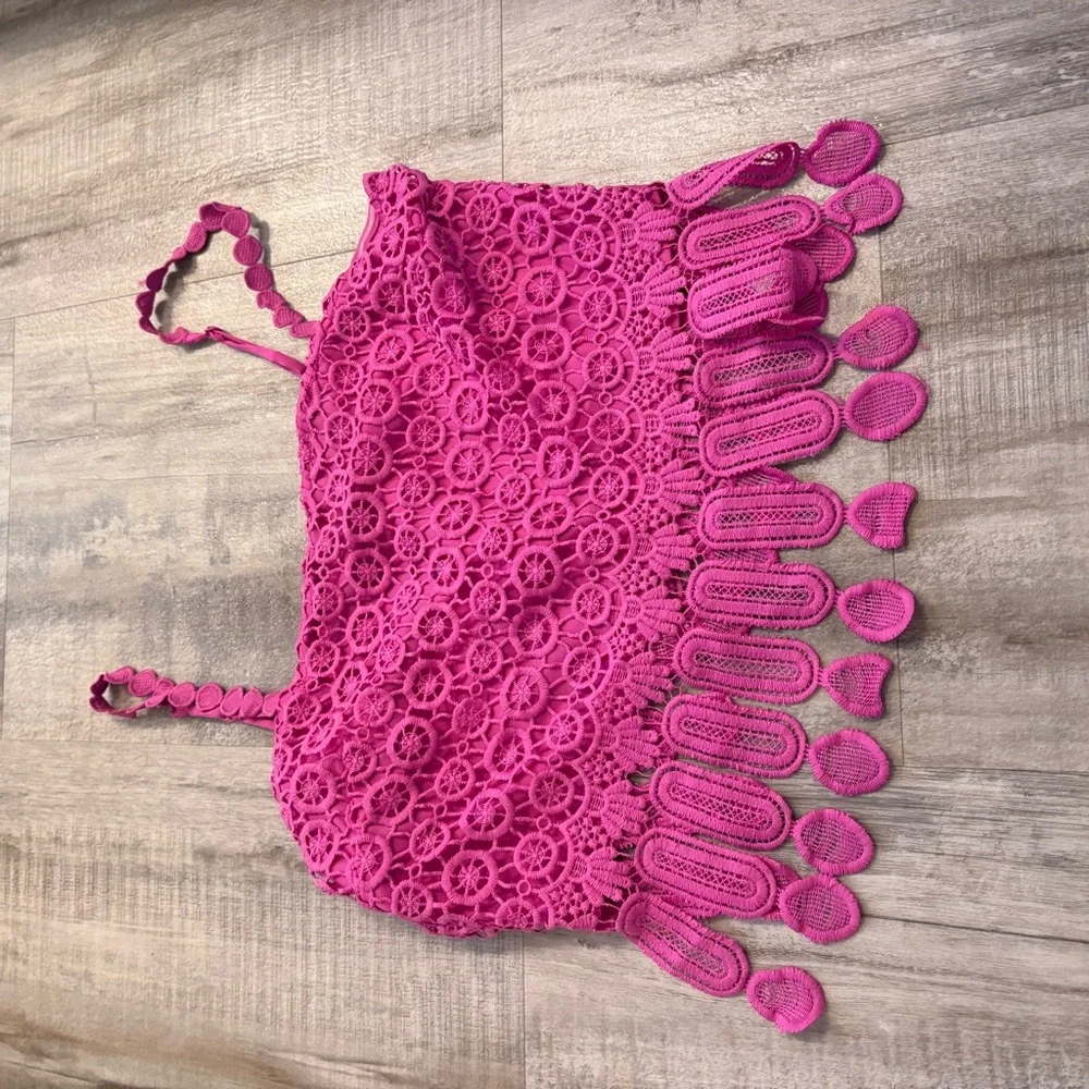 Style by GG 2pc Matching Skirt Set Bright Pink Medium